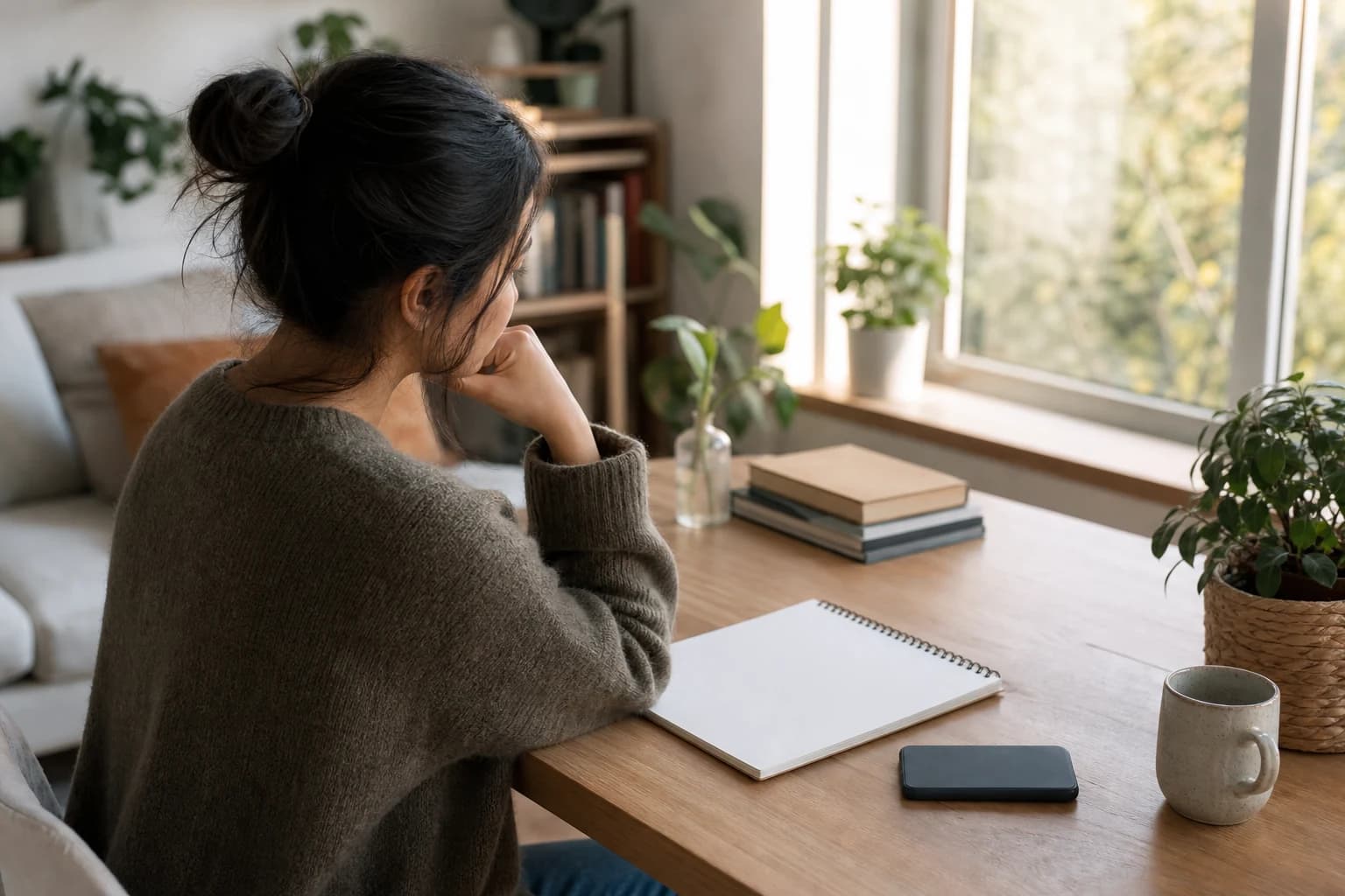 Person reflecting on relationship energy